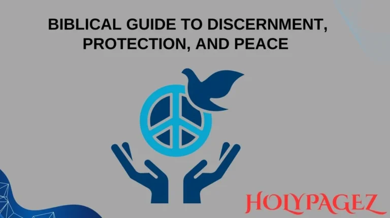 Biblical Guide to Discernment, Protection, and Peace