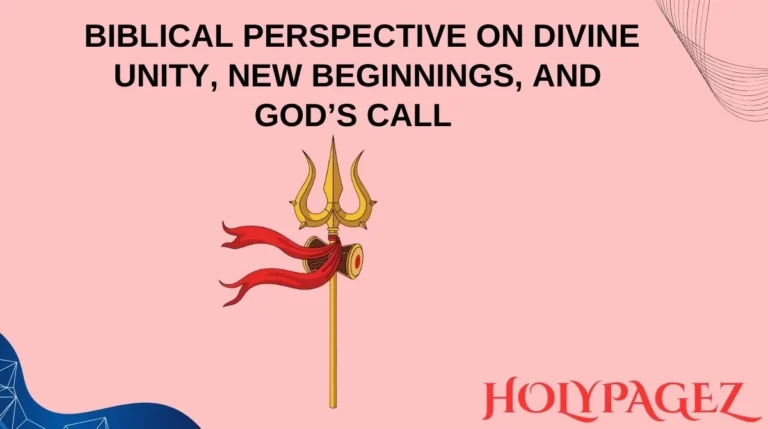 Biblical Perspective on Divine Unity, New Beginnings, and God’s Call