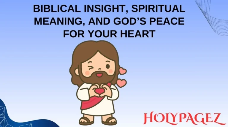 Biblical Insight, Spiritual Meaning, and God’s Peace for Your Heart