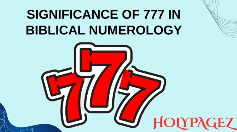 Significance of 777 in Biblical Numerology