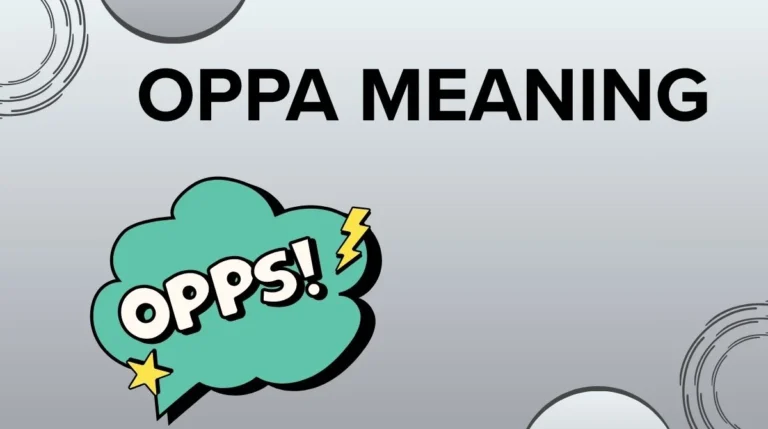 Oppa Meaning