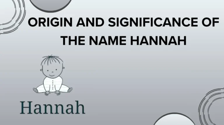 Origin and Significance of the Name Hannah