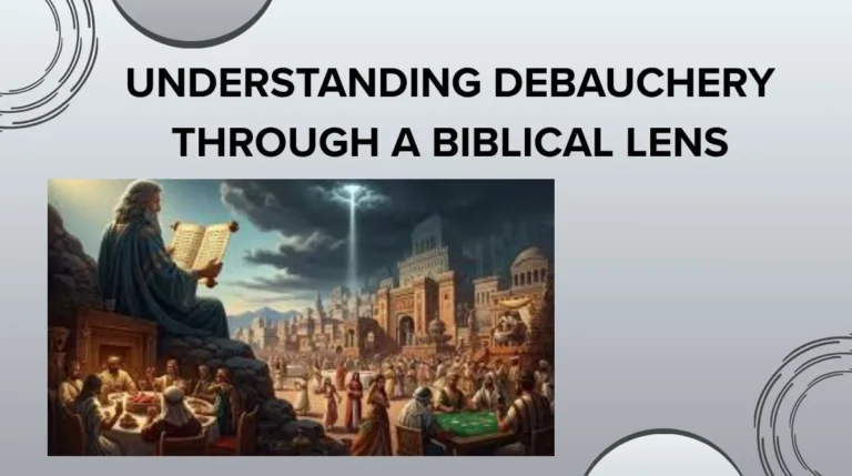 Understanding Debauchery Through a Biblical Lens