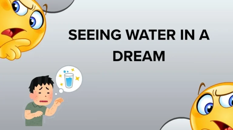 Seeing Water in a Dream