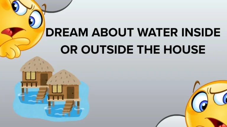 Dream About Water Inside or Outside the House